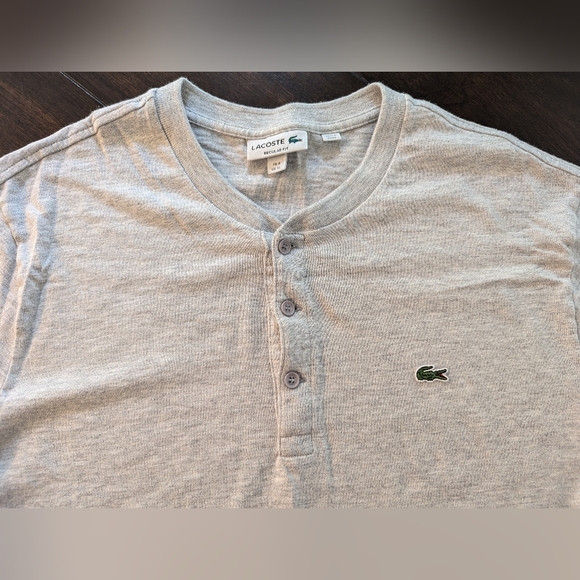 Izod Grey Henley LG - Picture 1 of 6
